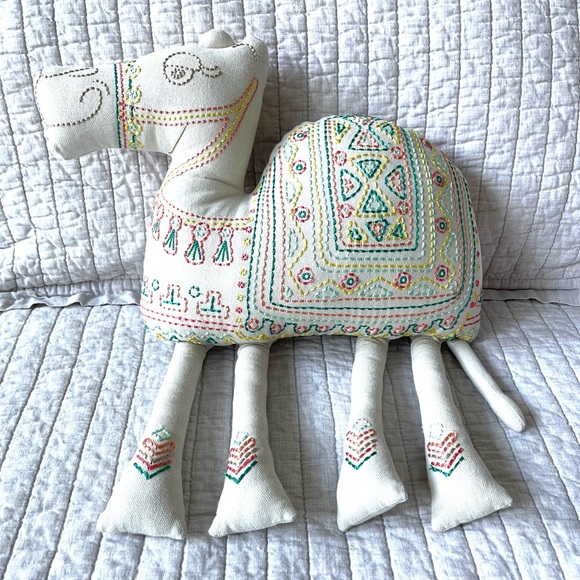 Other - Embroidered boho camel pillow